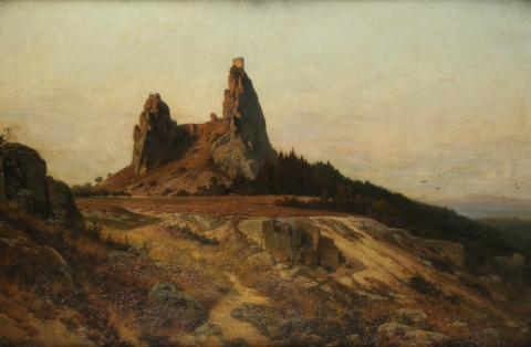 Karel Liebscher, Trosky, 2. polovina 19. století, olej, plátno